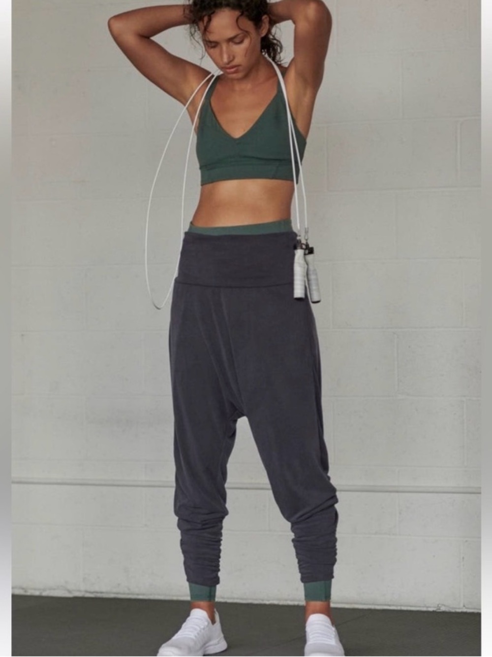 FP Movement by Free People Charcoal Gray Harem Jogger Pants Yoga Athleisure S